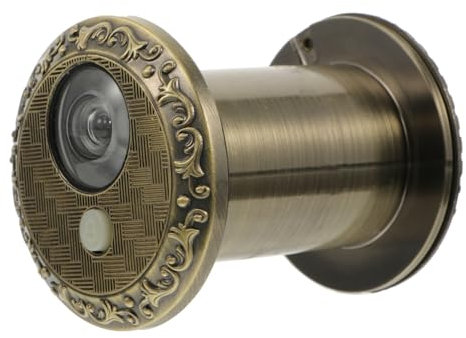 Veemoon Full Metal Doorbell Cat Eye Integrated Door Viewer Door Bell Easy Install