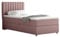 PANDA MÖBEL Boxspringbett Everest, 90x200 Polsterbett mit Bettkasten und Topper - rosa