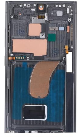 【Nur für EU Version】 Original Bildschirm Ersatz für Galaxy S23 Ultra 6.8 Zoll, AMOLED Display Digitizer Touch Screen Assembly mit Rahmen Reparaturwerkzeug