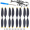 Tundwhite 4 Paar Propeller fur DJI Mavic Mini 2/3, Ersatzpropeller, Geringes Gewicht, Geräuscharm, Stabiles, Dji Zubehör Gold