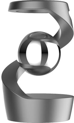 Generic Gravity Defying Desk Toy, Rotating Optical Illusion, Desktop Suspended Gyroscope, Stress Relief, Unisex, All Ages