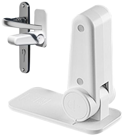 Door Lever Lock - Child Proof Door Handle Lock | Door Locks for Kids Safety | Prevents from Opening Doors | No Drilling Child Safety Handle Lever Door Lock with Minimalist Design for Kids