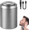 Mini Portable Electric Shaver, 2024 Neuest Rasierer Herren Elektrisch, USB Mini Rasierer mit 3D Nass- und Trockenrasierer Mini Shave für Den Ganzen Körper Reiserasierer für Männer Vermissen (Silber)