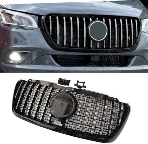 dnofowl Auto-Frontgrill, Kühlergrill, Stoßstange, Styling-Gitter-Zubehör, für Mercedes-Benz Sprinter Sprint W907 2018-2024
