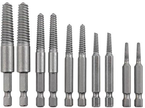 Juego de 10 brocas extractoras de tornillos