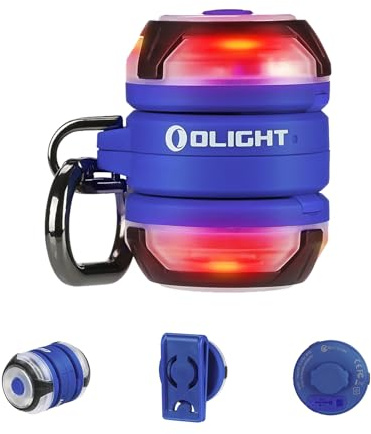 OLIGHT Gober 2 LED-Sicherheitslicht, hohe Sichtbarkeit, 4 Beleuchtungsmodi, wiederaufladbar, blinkend, USB-C mit Clip zum Laufen, Radfahren, Camping, Spaziergang mit dem Hund in der Nacht