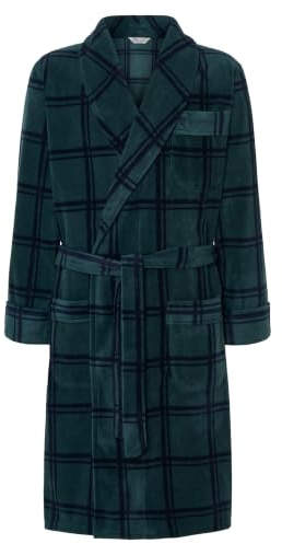 El Búho Nocturno Vestaglia Uomo Inverno Pile Pesante Polare - Accappatoio da Camera Lungo Caldo/Giacca Invernale Cerniera - Taglie Forti Tasche Elegante Spesso Morbido