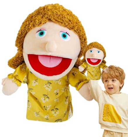 Handpuppen für Kinder, Handpuppen, Plüschpuppen für Großvater, Handpuppen, Familienhandpuppen, Mama und Papa, Handpuppen für die Hand des Bruders und H