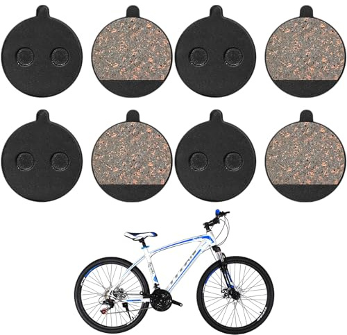 CLDURHGE 4 Paar Bremsbeläge Fahrrad für E Scooter und Citybike 24.5x21.5cm 4mm Dicke Scheibenbremsbeläge für Fahrradbremsen E Roller Stadtrad langlebige Ersatzteile für Alltags- und Freizeitnutzung