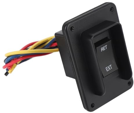 ZJchao Interruttore di Estensione e Ritrazione per Elettrico DC12V 24V con Cavo da 24 Cm, Stabilizzatore di IP68 per e
