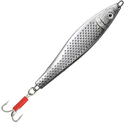 Angel-Berger Pilker Meeresköder Norwegen Dorschangeln Pilk Ostsee (schwarz Silber, 100g)