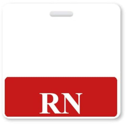 Specialist ID Rn Horizontal Badge Buddy mit rotem Rand, verpackt/Werden einzeln verkauft