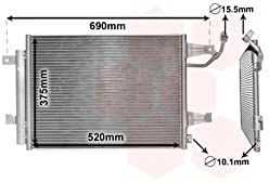 VAN WEZEL Kondensator, Klimaanlage 32005177 Kompatibel mit: MITSUBISHI COLT CZC VI Cabriolet, COLT VI, SMART FORFOUR