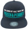 Outfitfabrik ♥ Snapback Cap Das Leben ist Halt Nicht nur Ficken und Pommes in schwarz mit 3D-Stick, für Männer und Frauen, One Size, verstellbar