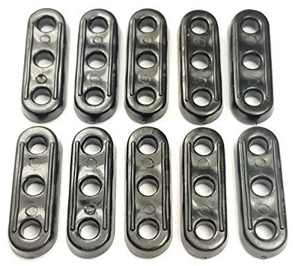 ESW LEISURE 10PCS Guyline Runners for Camping Hiking Tent or Awning Gazebo - Guy Line Rope Tensioners Paracord Cord Guylines Essential Camping Accessory (Standard Runner) (XL Runner) (Standard Runner)
