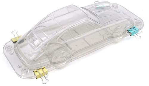 ausuky Moule à chocolat en plastique en forme de voiture, transparent, 26 x 10,6 x 6,3 cm, 1 moule