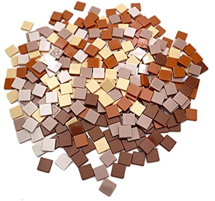 Armena SL1009 - Pietre per mosaico, in acrilico, marrone, 1 x 1 cm