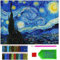 ARTULIO Diamond Painting Set - Sternennacht von Vincent Van Gogh - 30x40 cm – 5D Diamant Painting Bilder, Diamond Painting Erwachsene