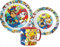 Paw Patrol Cartoon Character Dinner Tableware Set 3pcs Plate, Bowl & Mug, BPA Free re-usable Plastic Microwave Safe (Paw Patrol Comic)