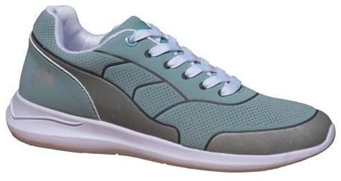 Henselite HL74 Ladies Lawn Bowls Shoe - Aqua Grey Size 5
