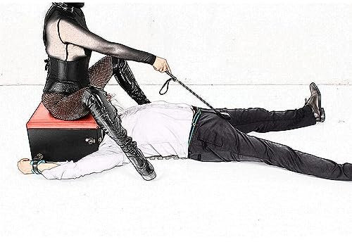 RIVILA SM Domina Bondage Sklave Sex Stuhl mit Handschellen, Erotisches Bondage Fesseln Set Facesitting-Gerät Restraint System BDSM Folter Cosplay Sklave Fetisch Sex-Stuhl Für Paare Extrem Sex