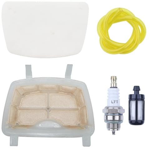 Mtanlo Filtro Aria per Stihl MS171 MS181 MS211 MS 171 MS171C MS181C MS211C Motosega con 11391240800 Filtro Aria Paratia Filtro Benzina Tubo Olio Candela di Accensione 1139 120 1602