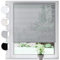 SONELLO Aluminium Jalousie 125cm x 130cm Silber Alu Jalousie Klemmfix ohne Bohren Sichtschutz Blendschutz Lichtschutz Sonnenschutz für Fenster und Türen