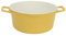 Marmite, émaillée avec Couvercle Céramique Aluminium Capacité Antiadhésive Émail Double Faitout Alliage Jaune 2 Poignées Antiadhésive Casserole Polyvalente de Grande capacité