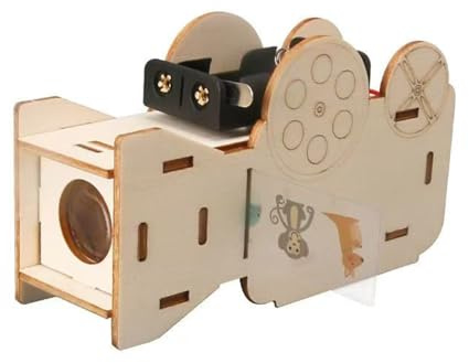 TRACYE Slide Projector 3D Wooden Puzzle,for Stem Science Experiment Craft,Encourages Creativity Imagination,Learning Scientific Principles