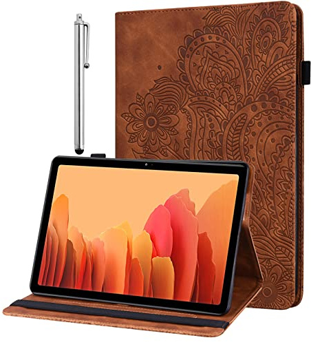 GLANDOTU Hülle für Samsung Galaxy Tab S11 2025 11 Zoll Schutzhülle mit Stylus und Stifthalter - Ultra Dünn Flip PU Leder Cover Case für Samsung Tab S11 Hülle,Braun