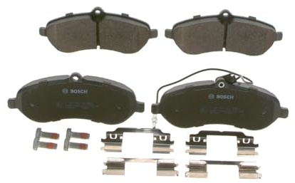 Bosch BP1074 - Brake Pads Car Front Axle - 1 Set of 4 Pads | Bosch Quality - Reduced Noise and Dust - ECE-R90 Certified - Copper-Free