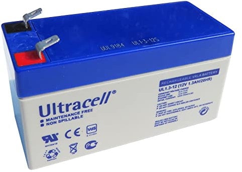 Batterie 12V 1,3Ah VLRA Plomb/AGM Ultracell Gamme UL