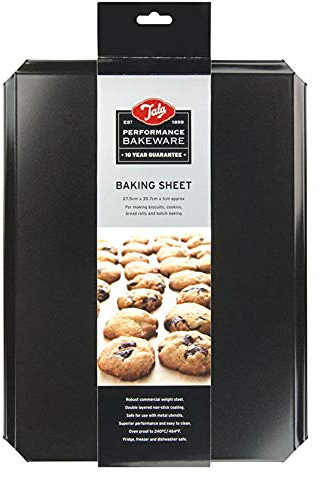 Tala Performance Baking Sheet, Professional Gauge Carbon Steel with Eclipse Non-Stick Coating, Perfect for Cooking and Roasting, 27.5 x 35.7 x 1 cm, Medium