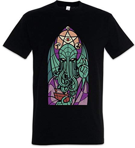 Urban Backwoods Church of Cthulhu Herren T-Shirt Schwarz Größe M