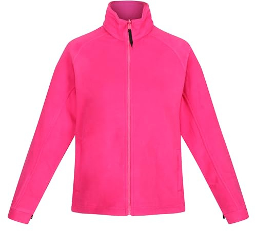 Regatta TRF541 7U106L Women's Thor III Interactive Fleece Jacket, Hot Pink, Size 6