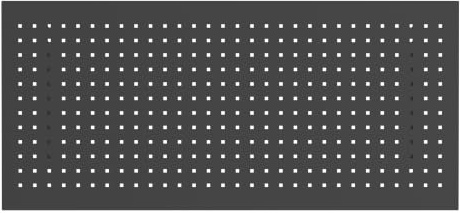 Güde Lochwand GL 1200-120x55x2 cm, pulverbeschichtetes Stahlblech | 2-fach Versteifung Rückseite m. Hängelöchern, Lochmatrix: 9 x 9 mm, Lochmitteabstand: 38 mm, passend für Güde Ecoline 120 cm