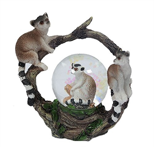 PIA International Glitzerkugel Kattas Schneekugel Tier Tiere AFFE Affen Katta Lemuren Schneekugeln