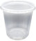 BAMI Verpackungsbecher 500g, 500ml 101x100mm, RUND- PP-Transparent, Feinkostbecher, Salatbecher, Salatschale - Kombi mit Deckel - (250 Becher + 250 Deckel)