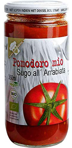 Sugo pomodoro all'arrabiata scharfe Tomatensauce Vegan hausgemacht BARRIQUE-Feine Manufaktur Deutschland 360mlGlas