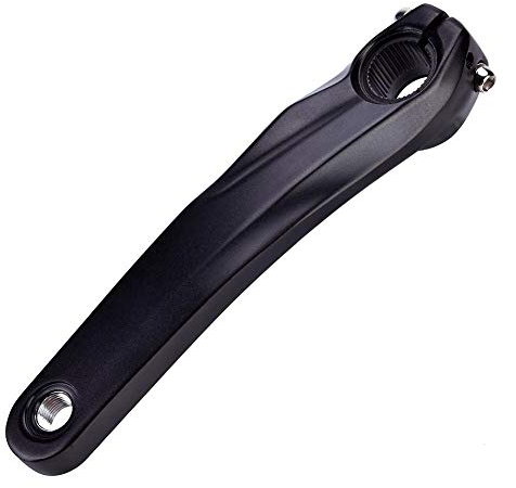 Mountainbike Kurbelgarnitur Aluminiumlegierung Fahrrad Linke Kurbel für 590 610 SLX XT Kurbelgarnitur(Schwarz)