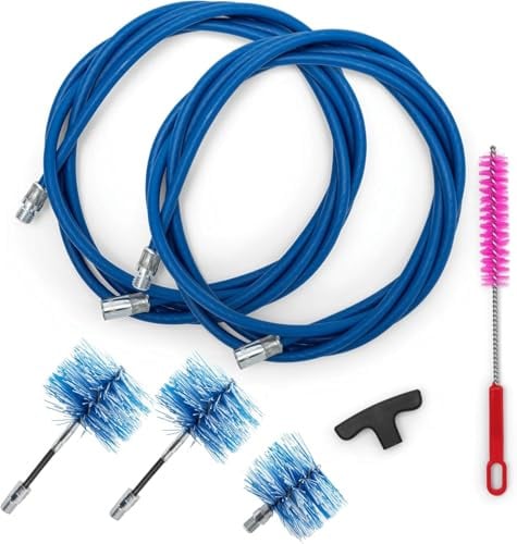 BARETTO Flex Kit Deshollinador Estufa de Pellets 6 Metros Ø 80-100-120 mm