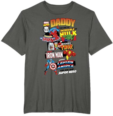 Marvel Avengers Father's Day Retro Comic T-Shirt