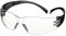 3M SecureFit 100 Schutzbrille, schwarze Bügel, Antikratz-Beschichtung, klare Scheibe, SF101AS-BLK, 5 Stück/Polybeutel
