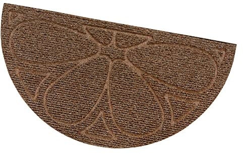 emmevi Zerbino Ingresso Porta Morbido Asciugapassi Assorbente Antiscivolo mod.ELBA SEMILUNA MARRONE