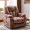 BTM Electric Power Lift Chair Recliner Sofa for Elderly with Vibration Massage and Lumbar Heat, 2 Side Pockets, USB Ports