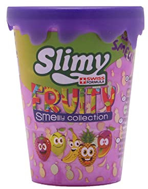 Slimy Fruity Original 80g Spielmasse Mango - der fruchtigste Slime, lustig duftender Spielschleim für Kinder, elastische Spielknete (ab 3 Jahre)