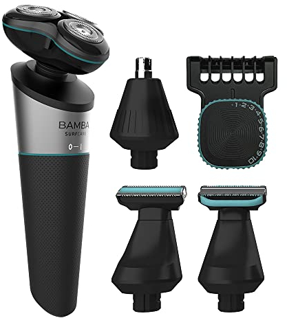 Cecotec Rasoio rotante e multifunzione 5 in 1 PrecisionCare. Batteria al litio, autonomia 90 minuti, waterproof, lame in acciaio inox, indicatore LED, IPX5