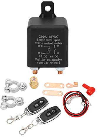 Auto-drahtloser Fernbatterie-Trennschalter 12V 200A Dual-Auto-Batterie-Trennschalter Ausschaltschalter Relais Auto-Relaisschalter Leistungsrelais-Isolator