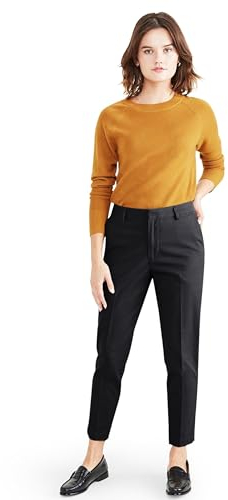 Dockers Refined Slim Chino Chinois raffiné, Beautiful Black, 26 Femme