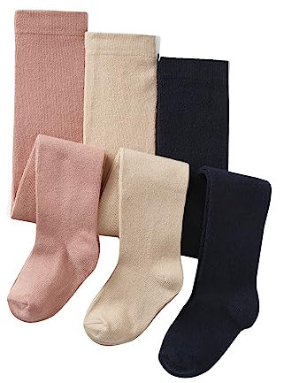 VERTBAUDET Lot de 3 collants bébé maille vieux rose 19/22